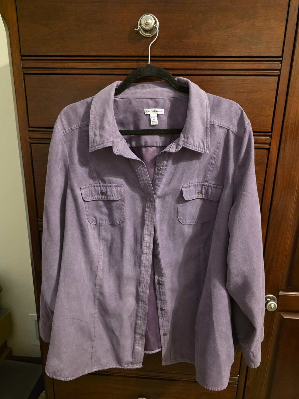 croft & barrow Lavender Button-Down Shirt